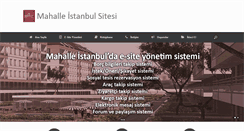 Desktop Screenshot of mahalleistanbulsitesi.com